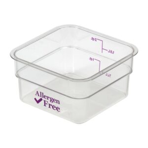 CONTAINER SQ CLR 12QT PURPLE CAMB | Raw Item