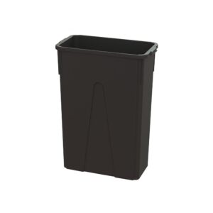 RECEPTACLE TRASH 23GAL BLK SLIM 1CT | Raw Item