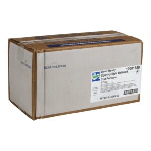 Country Breaded Cod Fillets | Corrugated Box