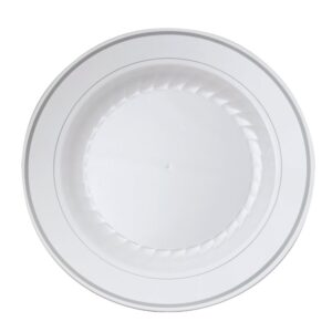 10.25″ White Plastic Plates Plates | Raw Item
