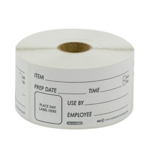 LABEL REMOVEABLE PREP 2X4″ 1-500CT | Raw Item