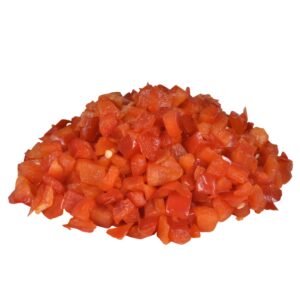 2-3# CUT RED PEPPERS 3/8″ | Raw Item