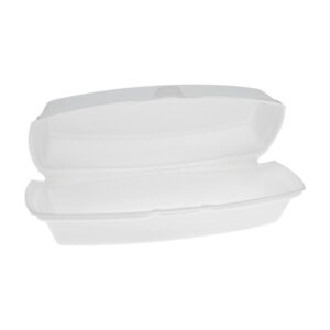 CONT FM HOT DOG 7X3X2″ WHT HNGD 504CT | Styled