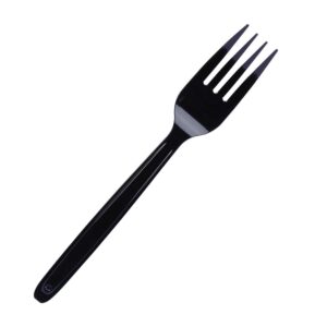FORK PLAS BLK 24-40CT CUTLEREASE | Raw Item