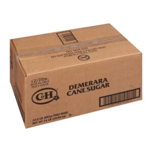 SUGAR CANE RAW TURBINADO 2# C&H | Corrugated Box