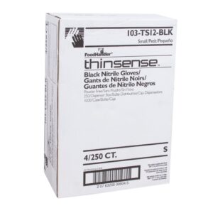 Small Black Nitrile Powder Free Gloves | Corrugated Box