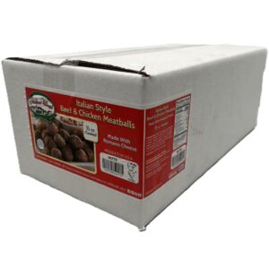 Italian Style Beef & Chicken Meatballs, 1/2 oz. | Corrugated Box