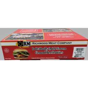 Ground Beef Patties, 1/4 lb. | Corrugated Box