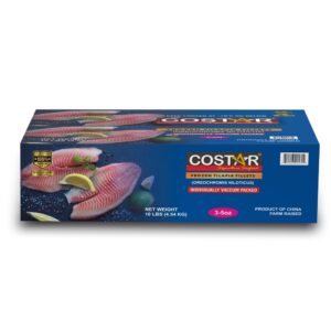 CStar Tilapia Fillets IQF 3-5oz 10lb | Corrugated Box