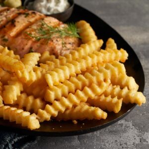Crinkle Cut French Fries | Styled