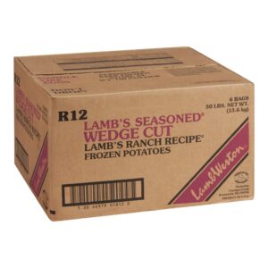Seasoned Long Fancy Wedge Cut French Fries, Ranch Seasoned & Coated | Corrugated Box