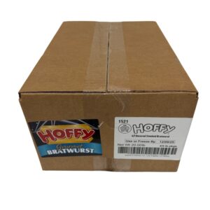 BRATWURST SMKD UNCURED 5# HOFFY | Corrugated Box