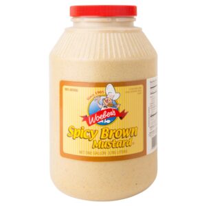 Woeber Spicy Brown Mustard 1gal | Packaged