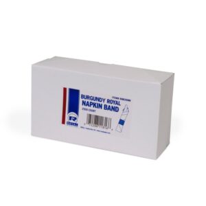 Burgundy Napkin Bands | Packaged