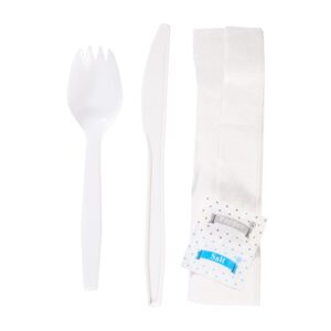 Cutlery Kit Spork Knf Nap S&p 250 | Raw Item