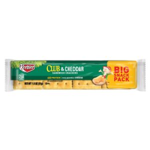 Club & Cheddar Sandwich Crackers | Packaged