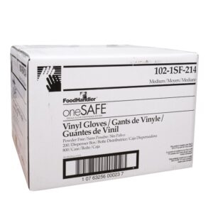 GLOVE VNYL DISP MED PF 4-200 ONESAFE | Corrugated Box
