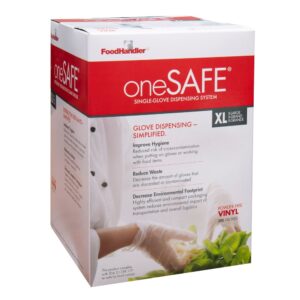 GLOVE VNYL DISP XL PF 4-200 ONESAFE | Packaged