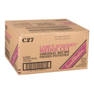 Seasoned Wedge Cut Original Recipe French Fries | Corrugated Box