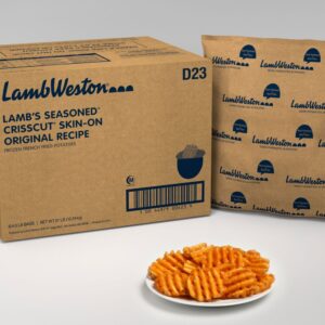 Seasoned CrissCut Skin-On Original Recipe Fries | Styled