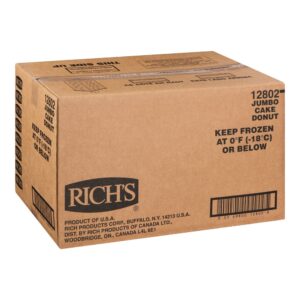 100-JUMBO CAKE DONUTS 3Z RICH’S | Corrugated Box