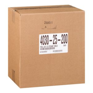 1/3 Size Foil Pan Lid | Corrugated Box