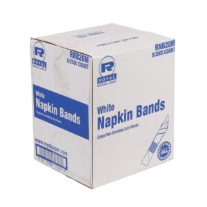 4.25″ White Napkin Band | Corrugated Box