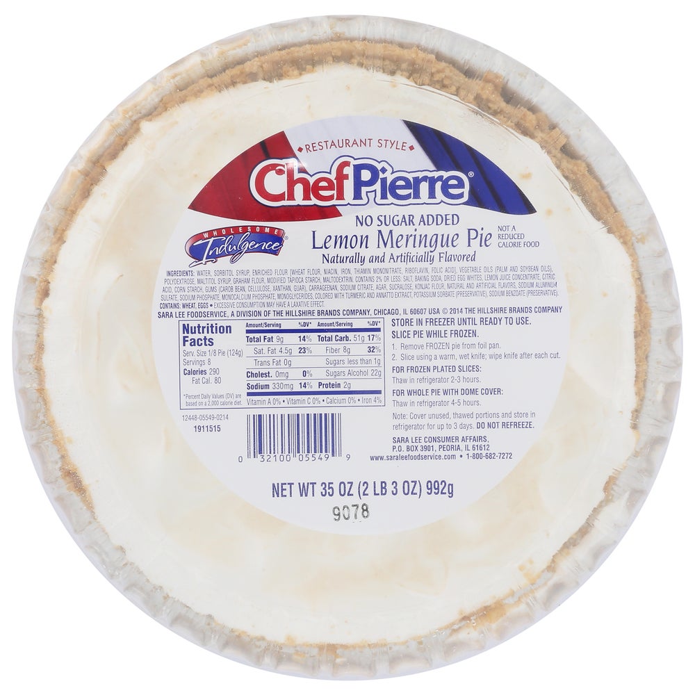 No Sugar Added Lemon Meringue Pie - Gordon Restaurant Market