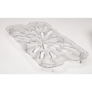.25 Inch Drain Shelf, Clear, Plastic | Raw Item