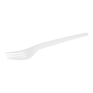 Heavyweight Plastic Forks, Natural White | Raw Item