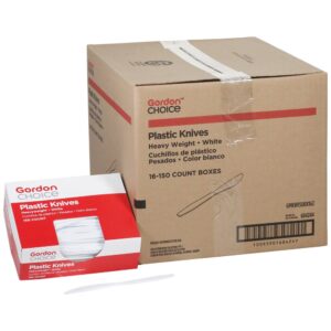 White Plastic Knives | Styled