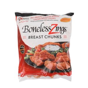 Boneless Breaded Wing Zings | Packaged