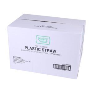 Red and White Straws | Corrugated Box