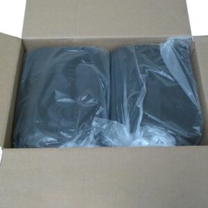 CONT PLAS 1CMPT BLK W/LID 150CT | Packaged