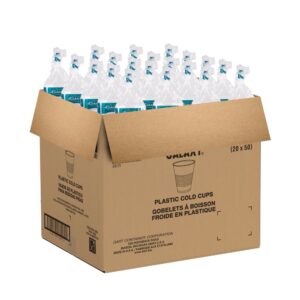 CUP PLAS 12Z SQT TRANS RIBBED 1M | Packaged