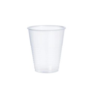 CUP PLAS 12Z SQT TRANS RIBBED 1M | Raw Item