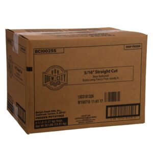 Regular Cut French Fries | Corrugated Box