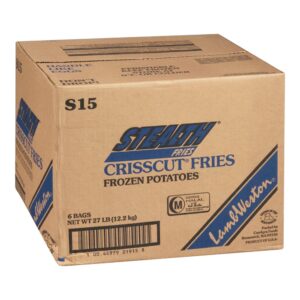 Waffle Cut French Fries | Corrugated Box