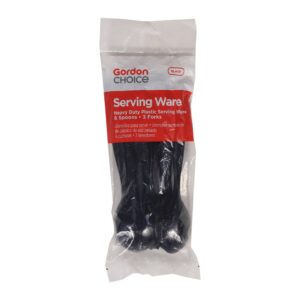Black Plastic Servingware | Packaged