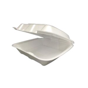 CONT FM 1CMPT 9X9X3 HNGD WHT 2-100CT | Raw Item