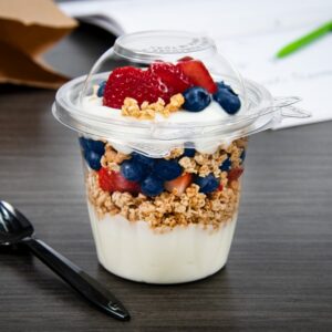 CUP SNAC 12Z CLR W/DOME LID 4-64CT | Styled