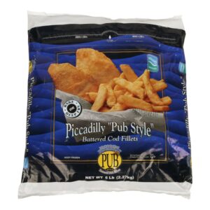 Piccadilly “Pub-Style” Battered Cod Fillets | Packaged