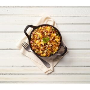 Egg, Bacon, & Cheddar Scramble | Styled