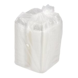 9.25 x 4.5 x 3 Inch Plastic Hoagie Containers, Clear, Hinged | Packaged