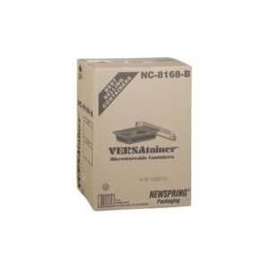 CONT MICRO RECTANG 16 oz. BLACK COMBO | Corrugated Box