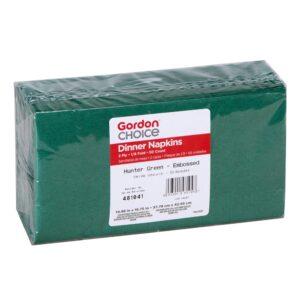 Hunter Green Dinner Napkins | Packaged