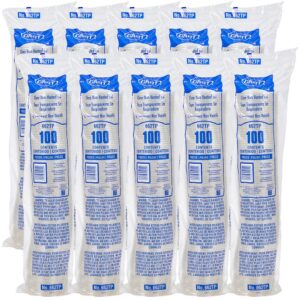 100 FLAT LID/SD5,SD8,TP9 CLR SOLO | Packaged