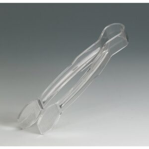 9″ Clear Salad Tong | Styled