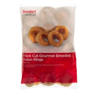 Thick Cut Gourmet Breaded Onion Rings | Packaged