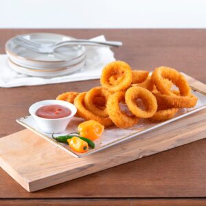 Thick Cut Gourmet Breaded Onion Rings | Styled